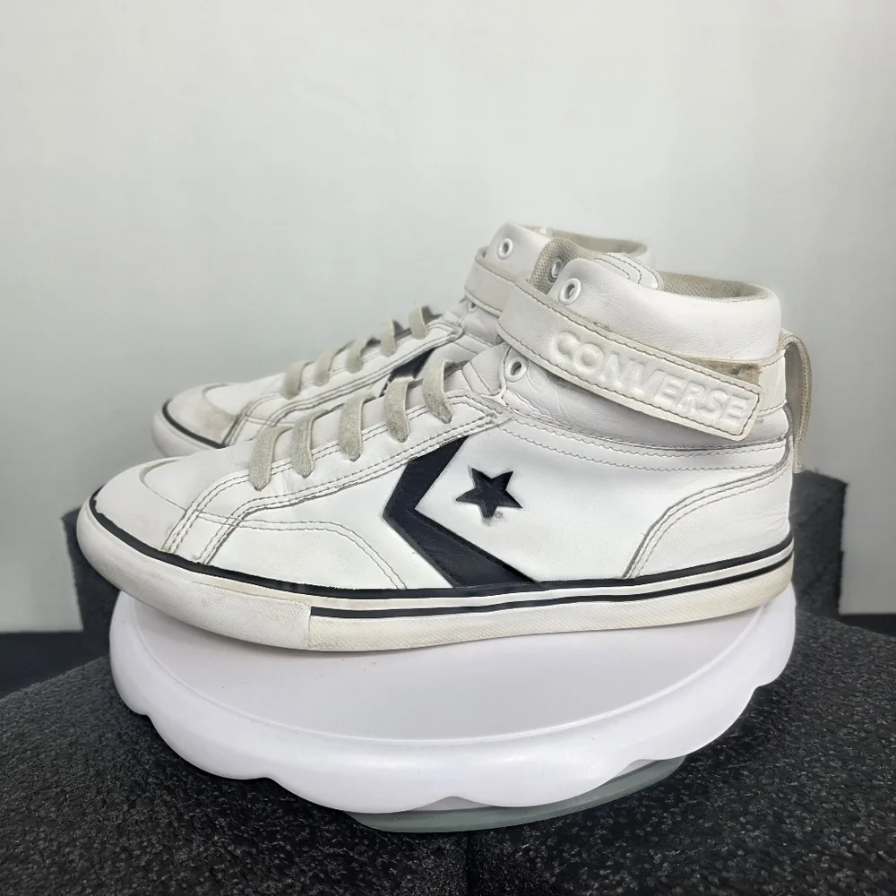 Converse Star Player EV Mid Top White Leather Sneakers Size 7 Men  9 Women Shoes